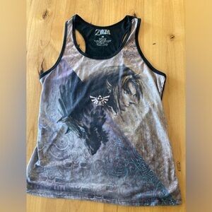 The Legend of Zelda Twilight Princess Split Graphic Tank Top Shirt